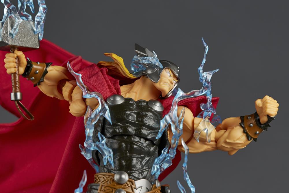 Amazing Yamaguchi Revoltech Action Figure - Thor NR018 - Highly Poseable Collectible for Marvel Fans & Display