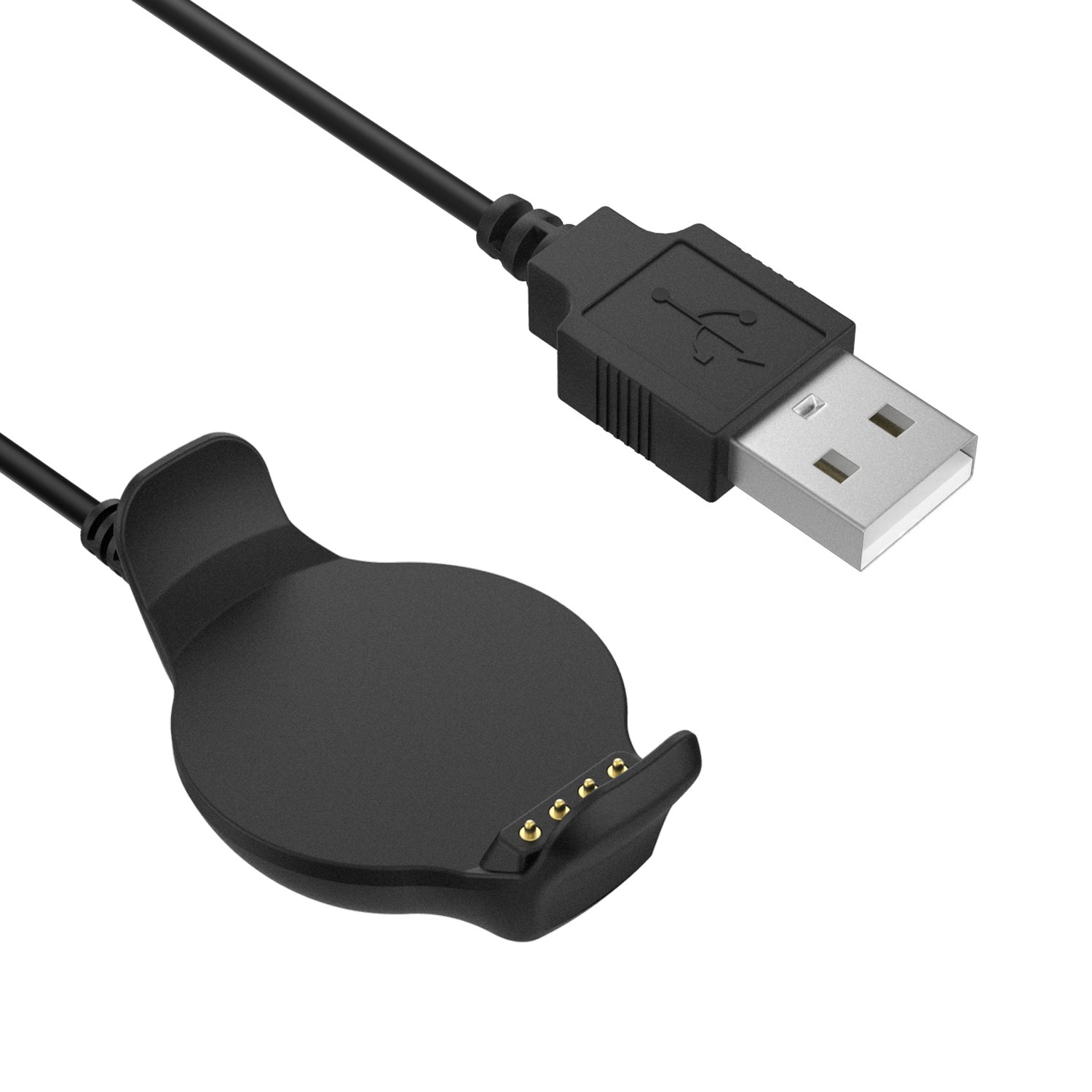 MoKo USB Charger Dock for Garmin Forerunner 620 - Sync & Charge Cradle with 1M Cable - Compatible with Forerunner 620 Smartwatch (Black) - Perfect for Workouts, Running & Fitness Tracking