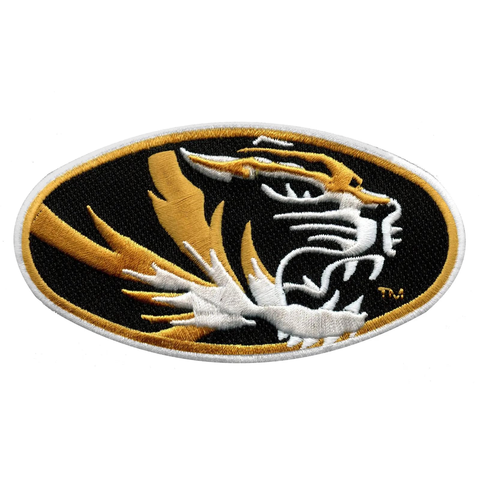 Missouri Tigers Embroidered Iron On Patch - Round Logo for DIY Clothing, Hats, Bags - Perfect for Fans, Gifts & Customization