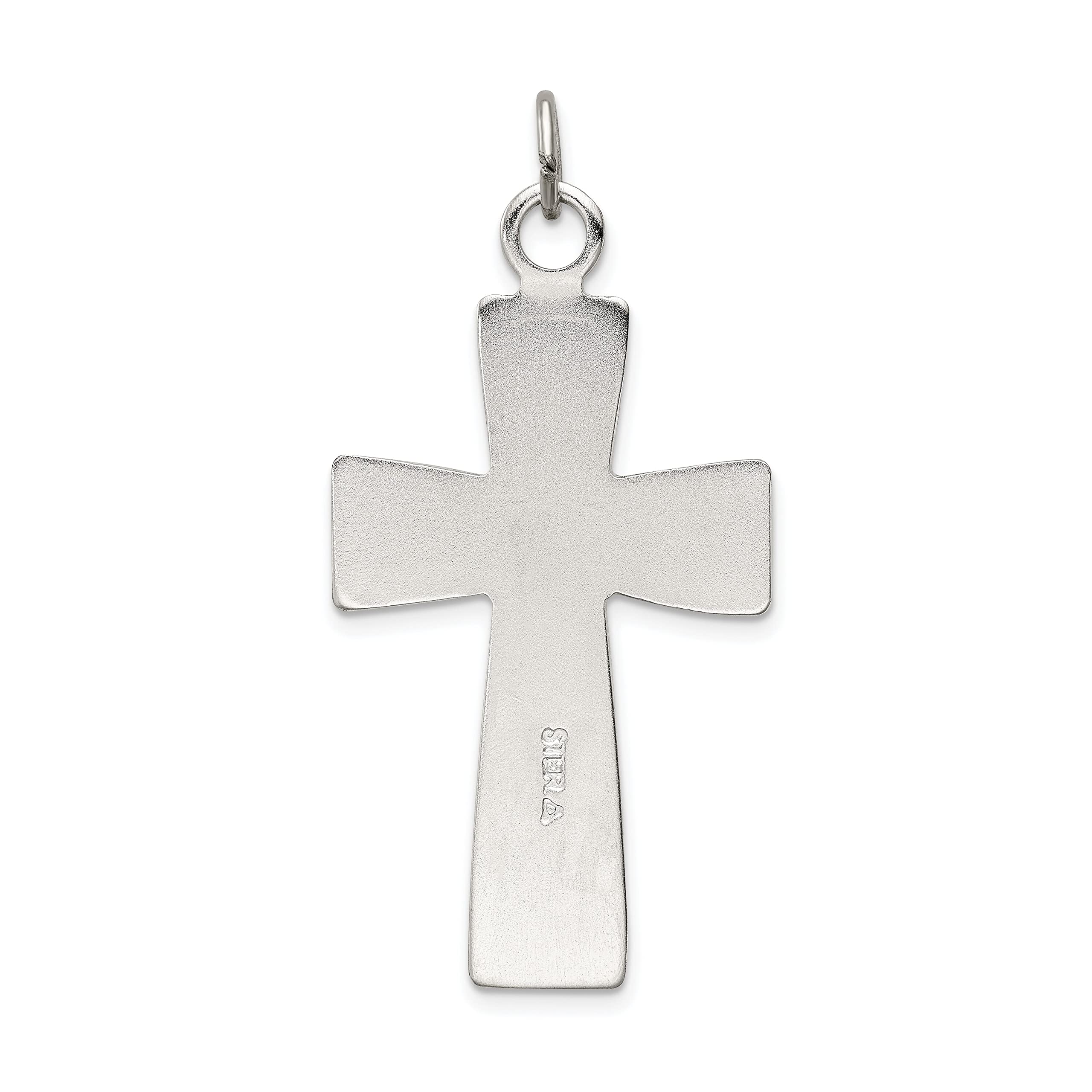 INRI Crucifix Sterling Silver Pendant Charm - Religious Jewelry for Necklaces & Bracelets - Perfect for Gifts, Baptisms, and Daily Wear