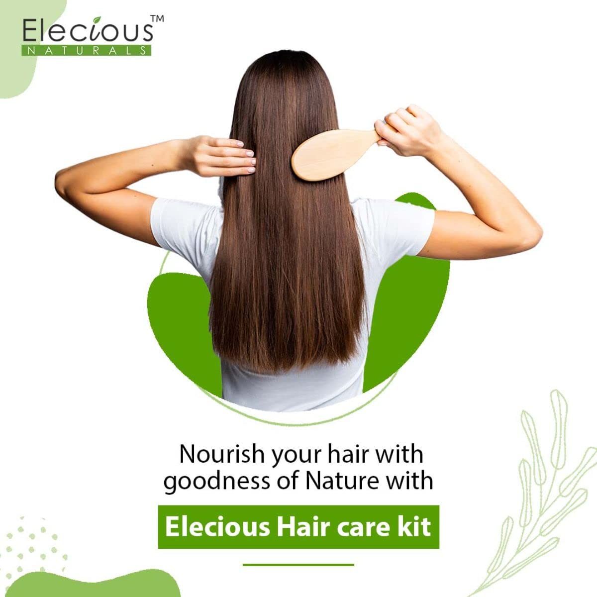 Elecious Naturals Complete Hair Care Combo Kit - 6 Ayurvedic Powders (Amla, Reetha, Shikakai, Methi, Bhringraj, Hibiscus) | 100% Natural & Chemical-Free | Strengthens Hair, Reduces Hair Fall, Promotes Growth | For Shiny, Silky & Healthy Hair | Perfect for Daily Hair Care & Scalp Treatment