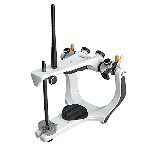 Professional Dental Semi-Adjustable Articulator with 4 Magnetic Disposable Mounting Plates - Ideal for Crowns, Bridges & Denture Fabrication in Dental Labs