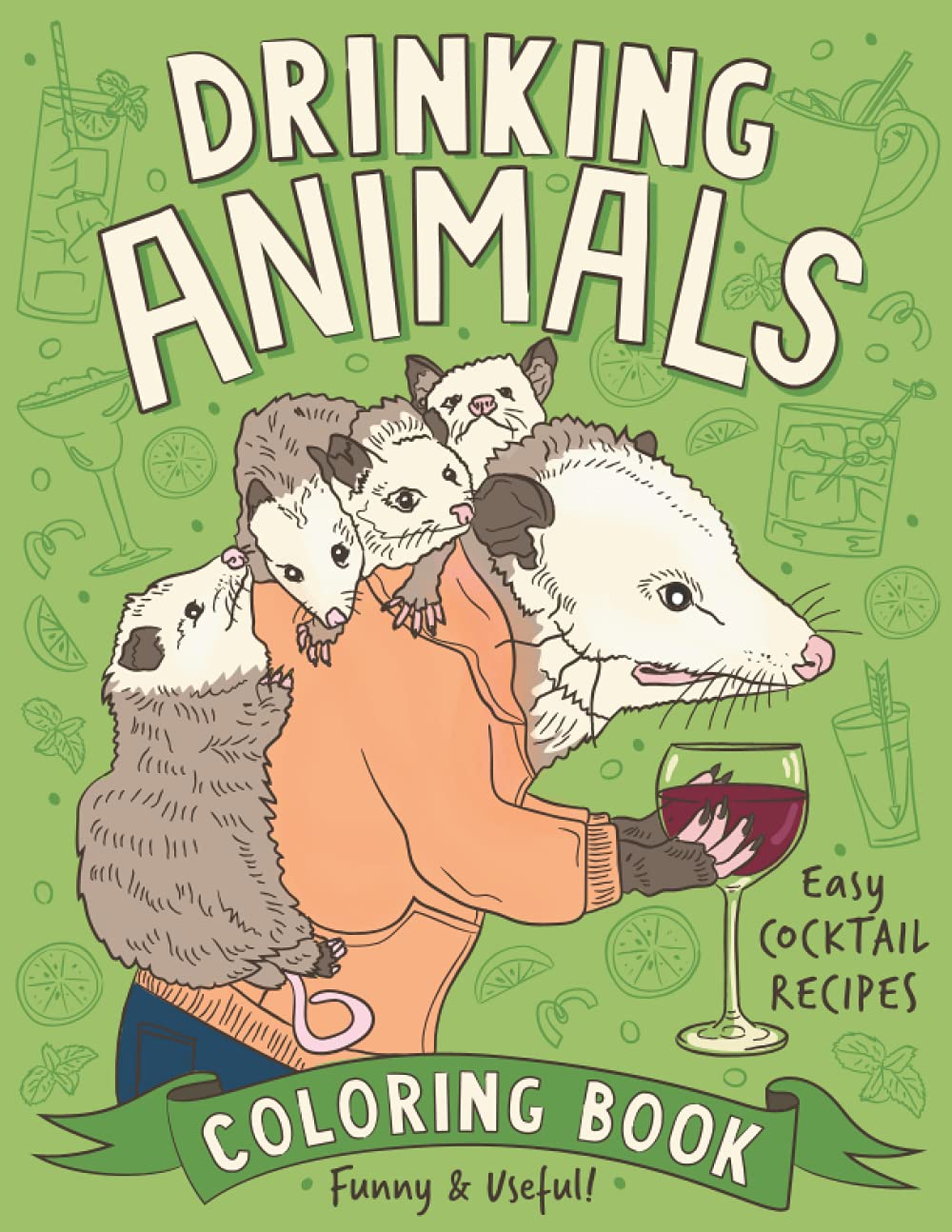 Drinking Animals Coloring Book for Adults - Stress Relief & Relaxation | Fun Animal-Themed Art Therapy for Mindfulness, Meditation & Creative Expression