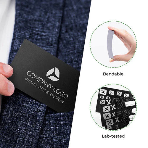Premium xTool Black Metal Business Cards (60 Pack) - Elegant & Durable for Networking, Corporate Gifting & Luxury Branding