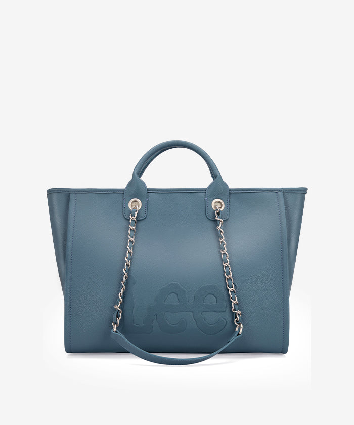 Lee Genuine Grain Leather Chain Strap Shoulder Bag for Women - Stylish Crossbody Purse for Work, Travel & Everyday Use