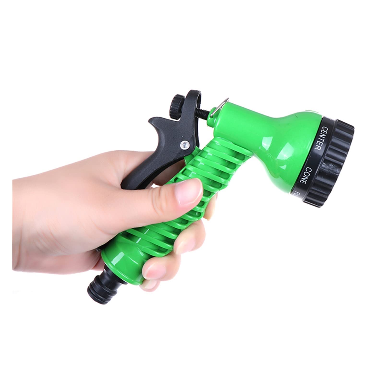 Heavy Duty Adjustable Garden Hose Nozzle - Professional Water Sprayer Gun for Lawn, Garden & Car Washing - High Pressure Sprinkler Tool with Ergonomic Grip (Green) - Perfect for Watering Plants, Cleaning Vehicles & Outdoor Use