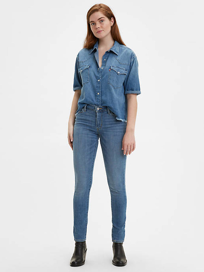 Levi's 188810208 Women's 711 Skinny Jeans - Medium Wash Indigo Rays (Size D) | Perfect for Casual Wear, Office Outfits & Night Out