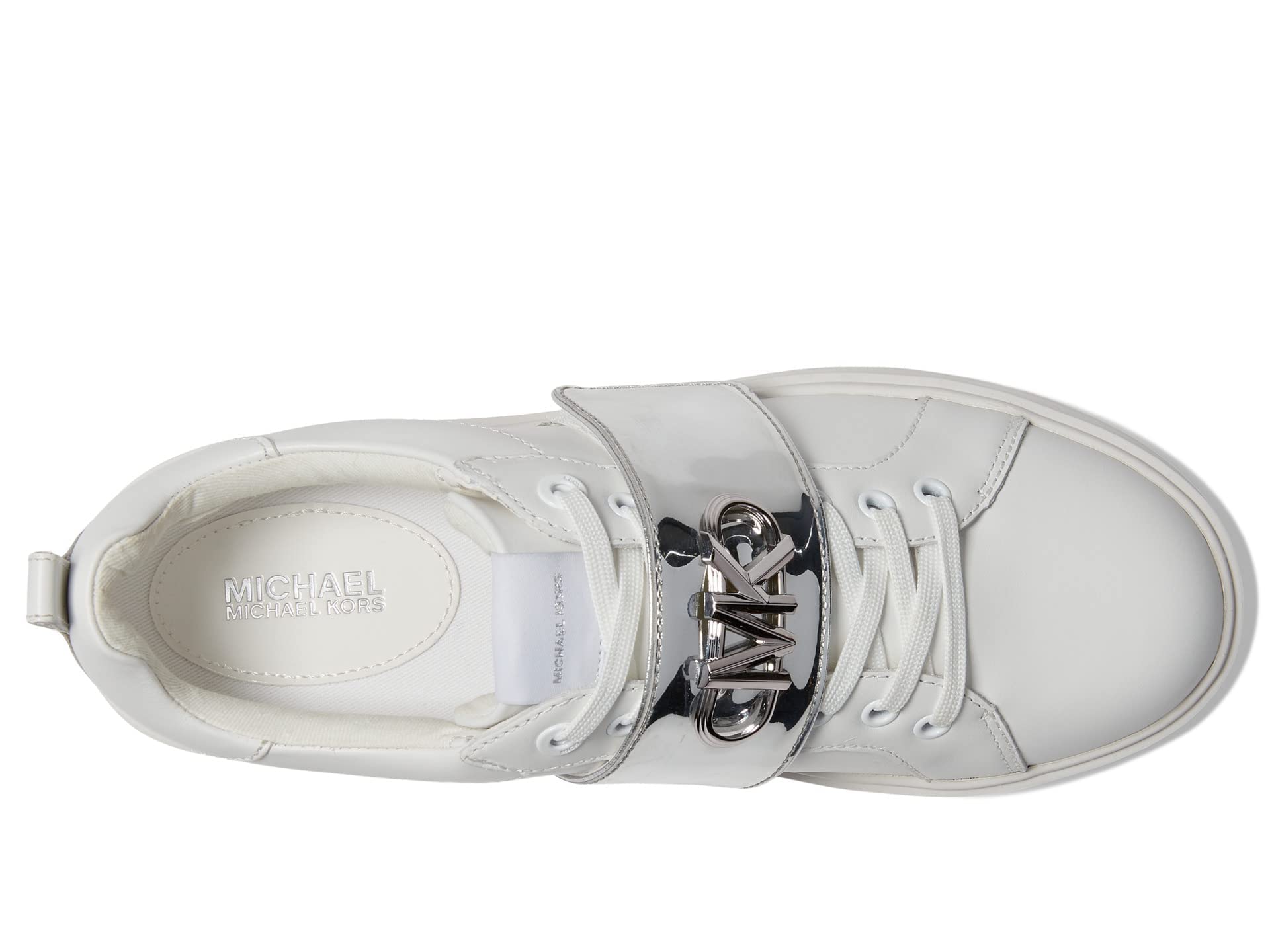 Michael Kors Emmett Strap Lace-Up Sneakers for Women - Comfortable Casual Walking Shoes - Perfect for Running, Gym & Everyday Wear