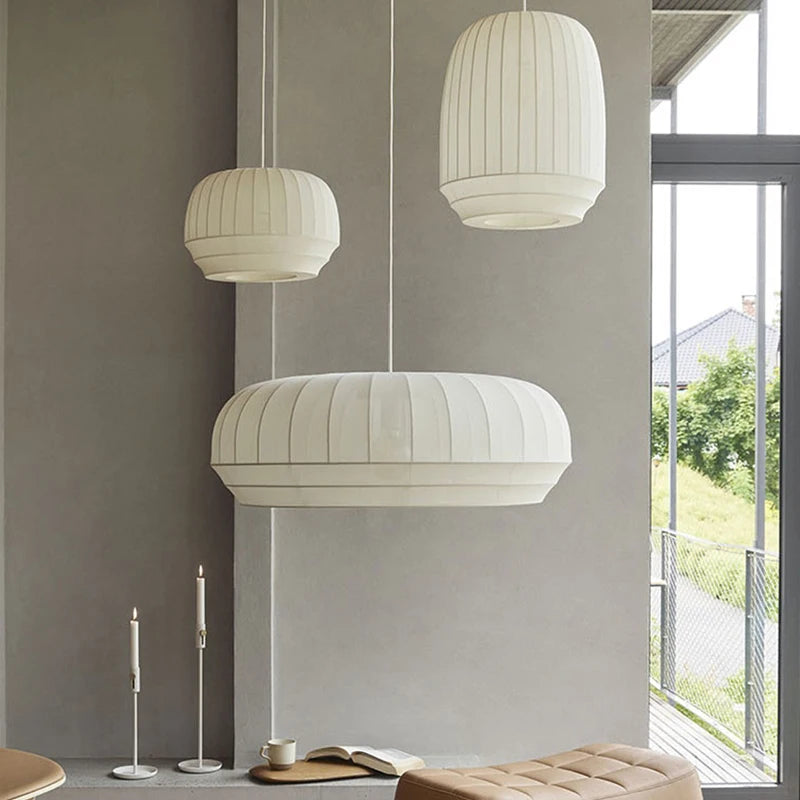 Modern Lumen Drape Pendant Light - Elegant Hanging Fixture for Dining Room, Kitchen Island & Bedroom Lighting | Dimmable LED Chandelier for Home Decor
