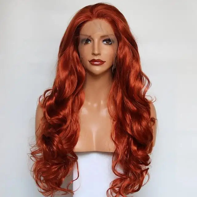 Extra Long Heat Friendly Synthetic Wig with Wavy Ends - Perfect for Cosplay, Daily Wear & Special Occasions