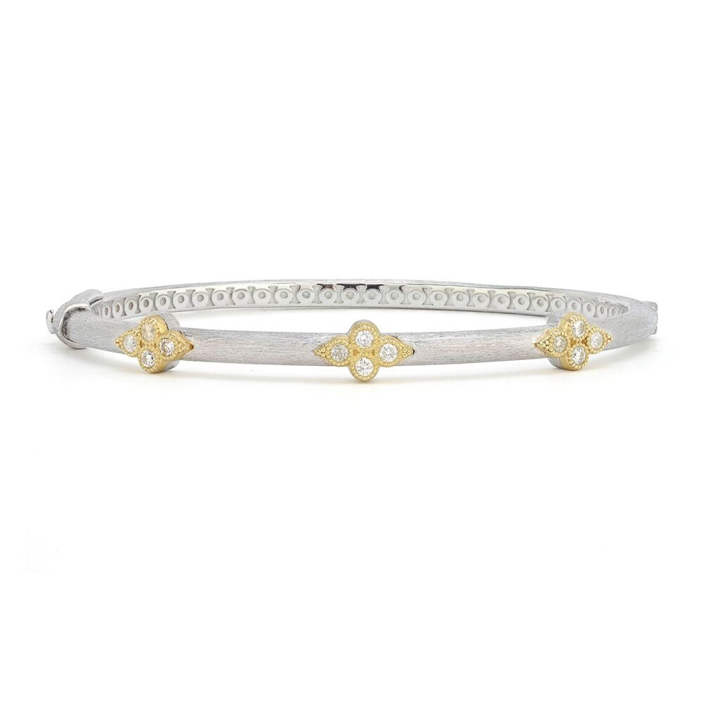 Jude Frances Mixed Metal Triple Moroccan Trio Bangle - Stackable Boho Bracelet Set for Women | Perfect for Layering, Everyday Wear & Festival Fashion