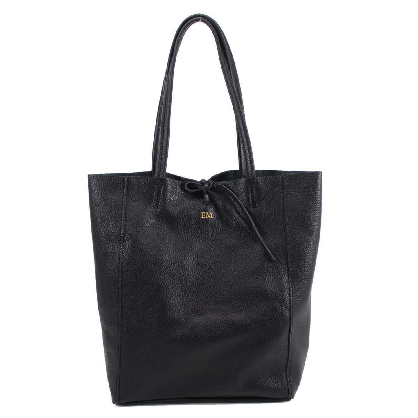 Carnaby Of London Embossed Monogram Leather Tote Bag - Stylish Women's Work Bag & Everyday Carry Purse for Office, Shopping & Travel