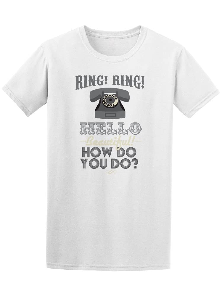 Vintage Retro Hello Beautiful Graphic T-Shirt for Men - Casual Streetwear & 90s Inspired Outfit