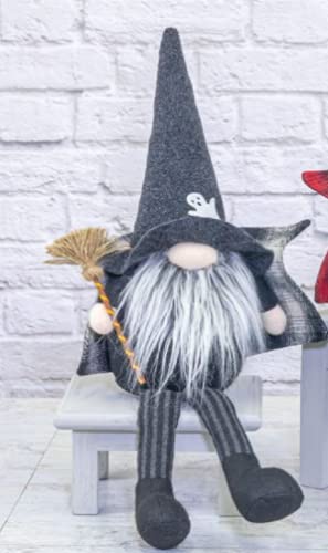Vamp Gnome Dangle Legs - Black Halloween Garden Decor for Outdoor & Indoor Spooky Party Decoration
