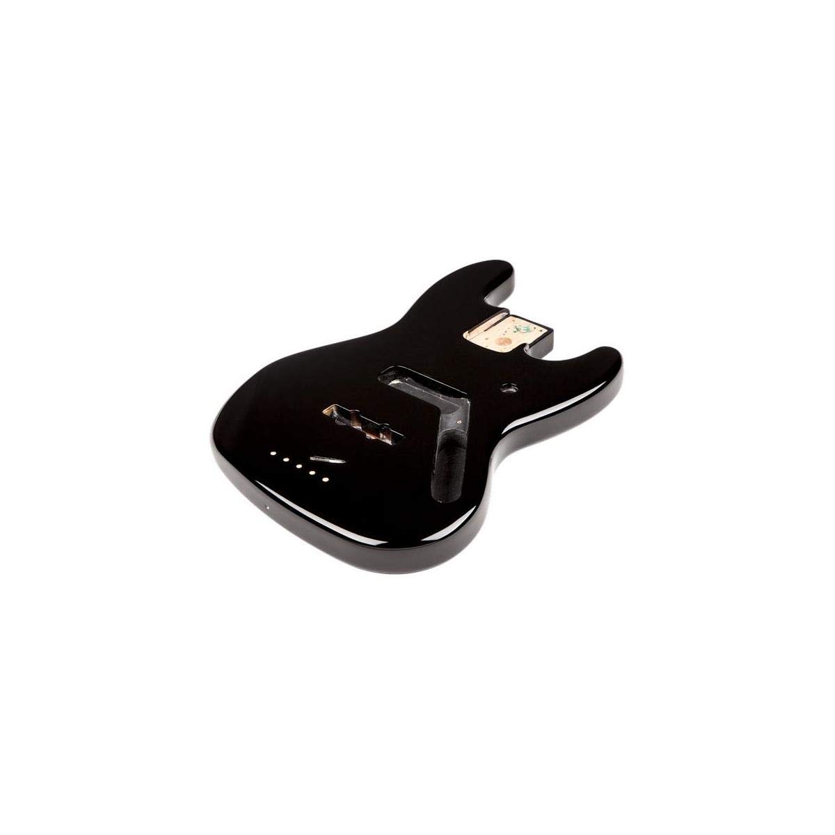 Fender Standard Series Jazz Bass Guitar Body - Alder Wood, Gloss Black Finish for Professional Musicians & DIY Luthiers | Perfect for Custom Bass Builds & Upgrades