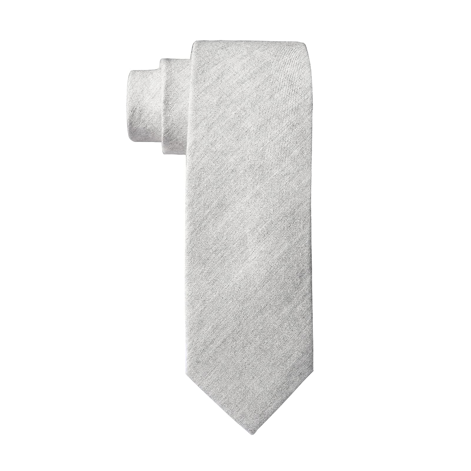 HOULIFE Men's Skinny Ties - Solid Color & Cotton Stripe Slim Neckties for Wedding, Business, Party | Formal & Casual Office Wear | Perfect Gift for Groomsmen, Professionals