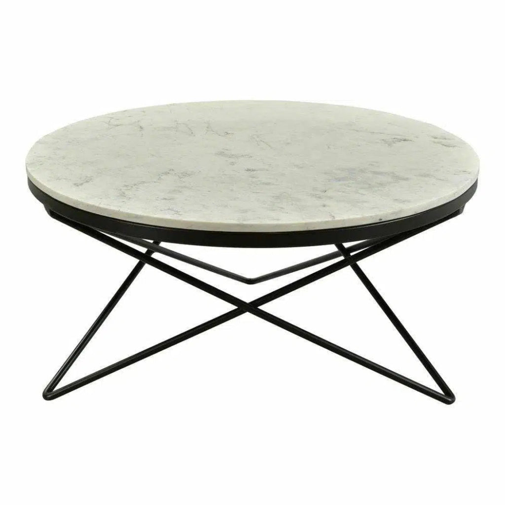 32 Inch Modern Black Coffee Table - Stylish & Contemporary Centerpiece for Living Room, Lounge, or Office