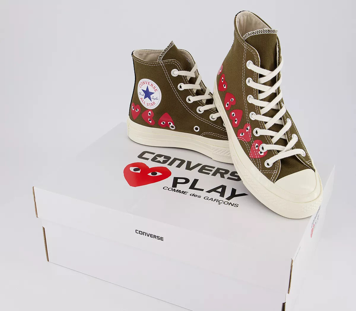 Comme Des Garcons x Converse Chuck Taylor All Star Sneakers - High Top Fashion Shoes for Men & Women - Perfect for Streetwear & Casual Outfits