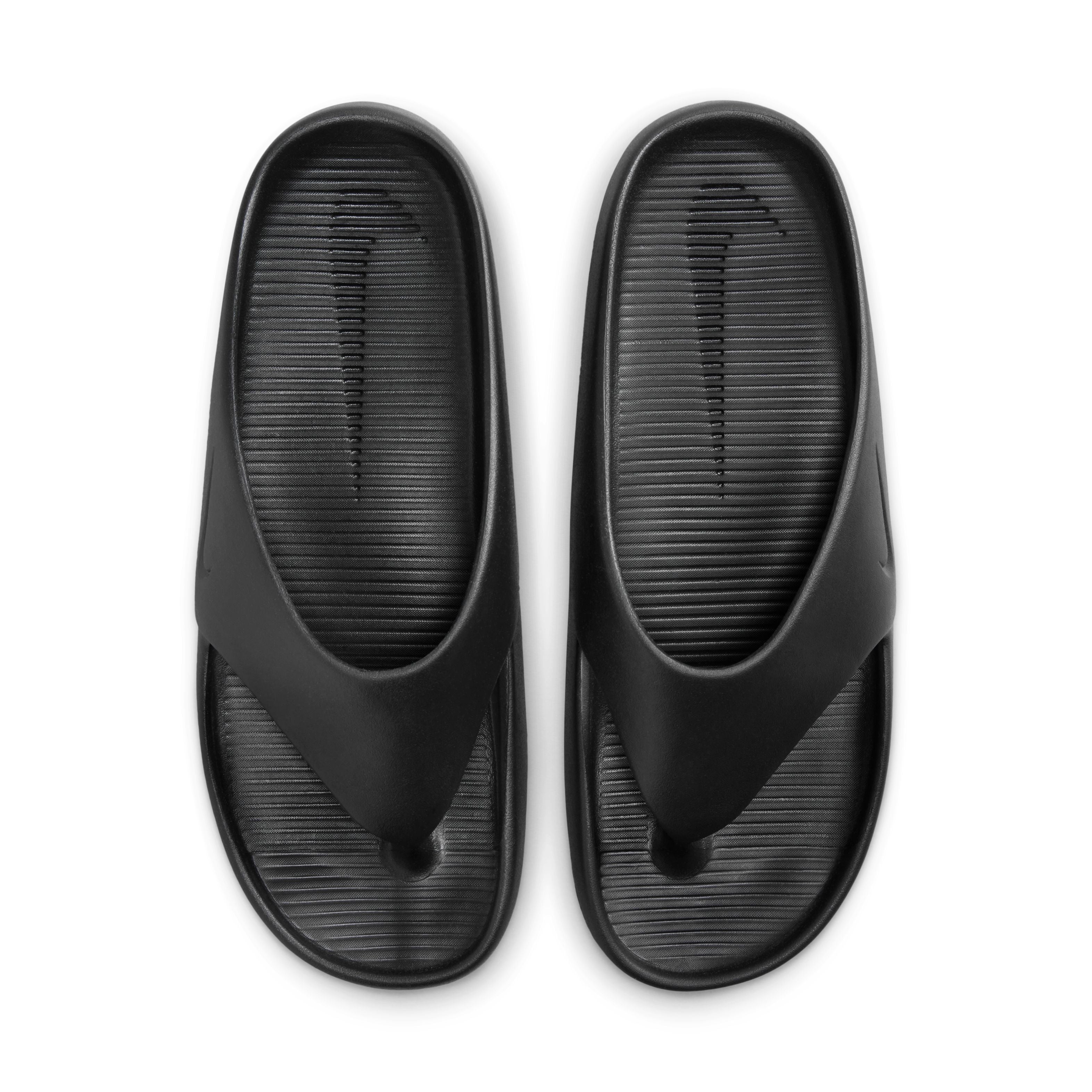 Calm Flip Flops for Men & Women - Comfortable Black Sandals for Beach, Pool, and Summer Vacation | Lightweight & Slip-Resistant