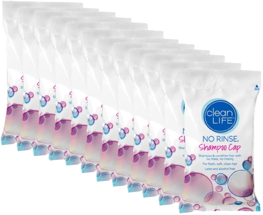 No Rinse Shampoo Cap for Adults & Elderly - Waterless Hair Cleansing Cap for Bedridden Patients, Post-Surgery Care & Travel Convenience