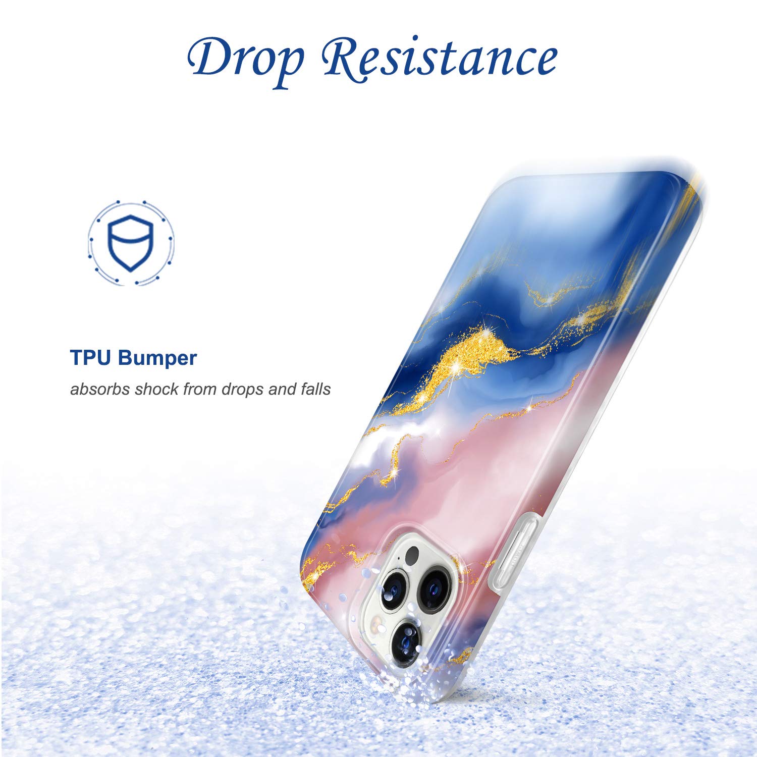 **JIAXIUFEN Sparkle Glitter iPhone 12 Pro Max Case (6.7