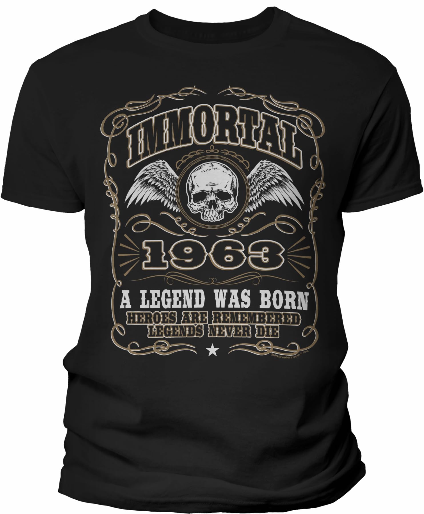 1963 Vintage Birthday T-Shirt for Men - 'Immortal 1963 A Legend Was Born' Graphic Tee - 62nd Birthday Gift Idea for Dad, Husband - Perfect for Parties & Milestone Celebrations