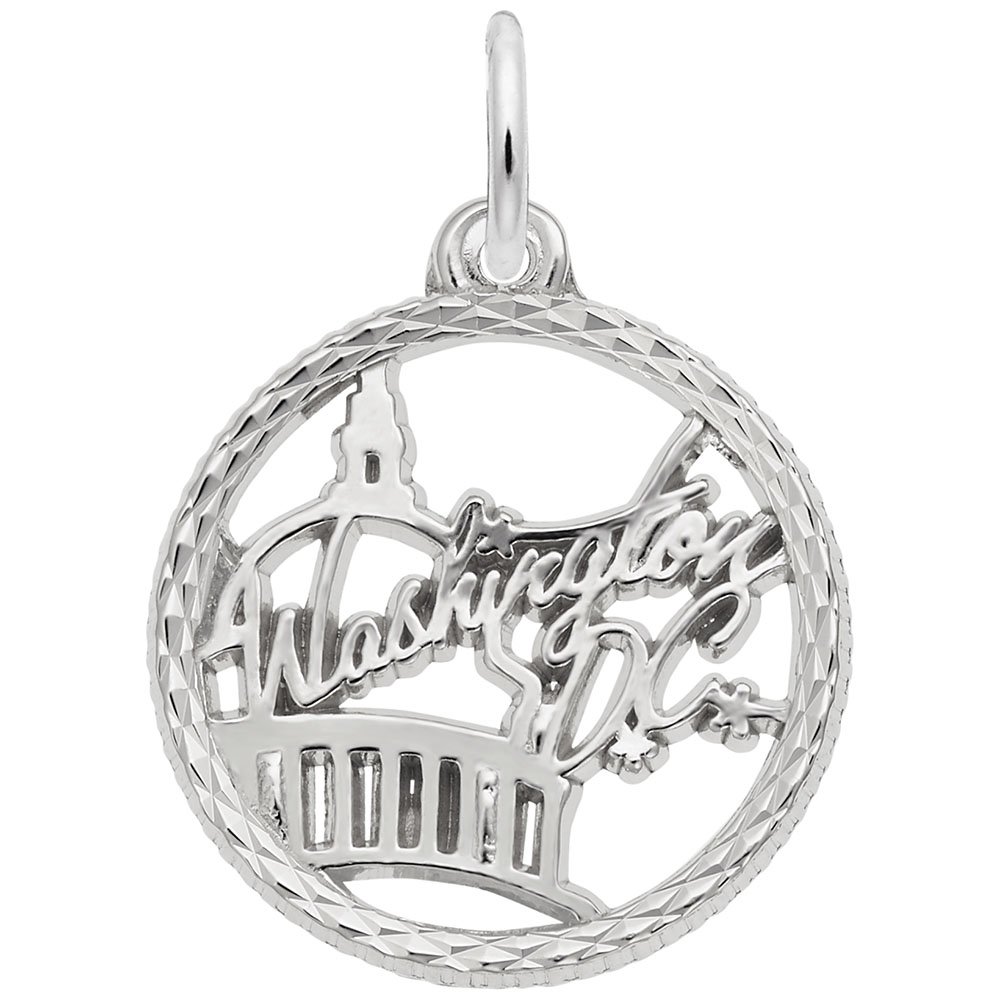 Washington DC Charm - Elegant Pendant for Bracelets & Necklaces - Perfect for Souvenirs, Gifts & Travel Keepsakes