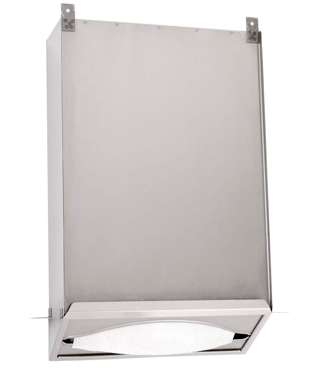 Bobrick BOB 318 Recessed Paper Towel Dispenser - Stainless Steel Wall-Mounted Cabinet for Commercial Restrooms & Public Washrooms - Ideal for Offices, Schools, Hospitals and High-Traffic Areas