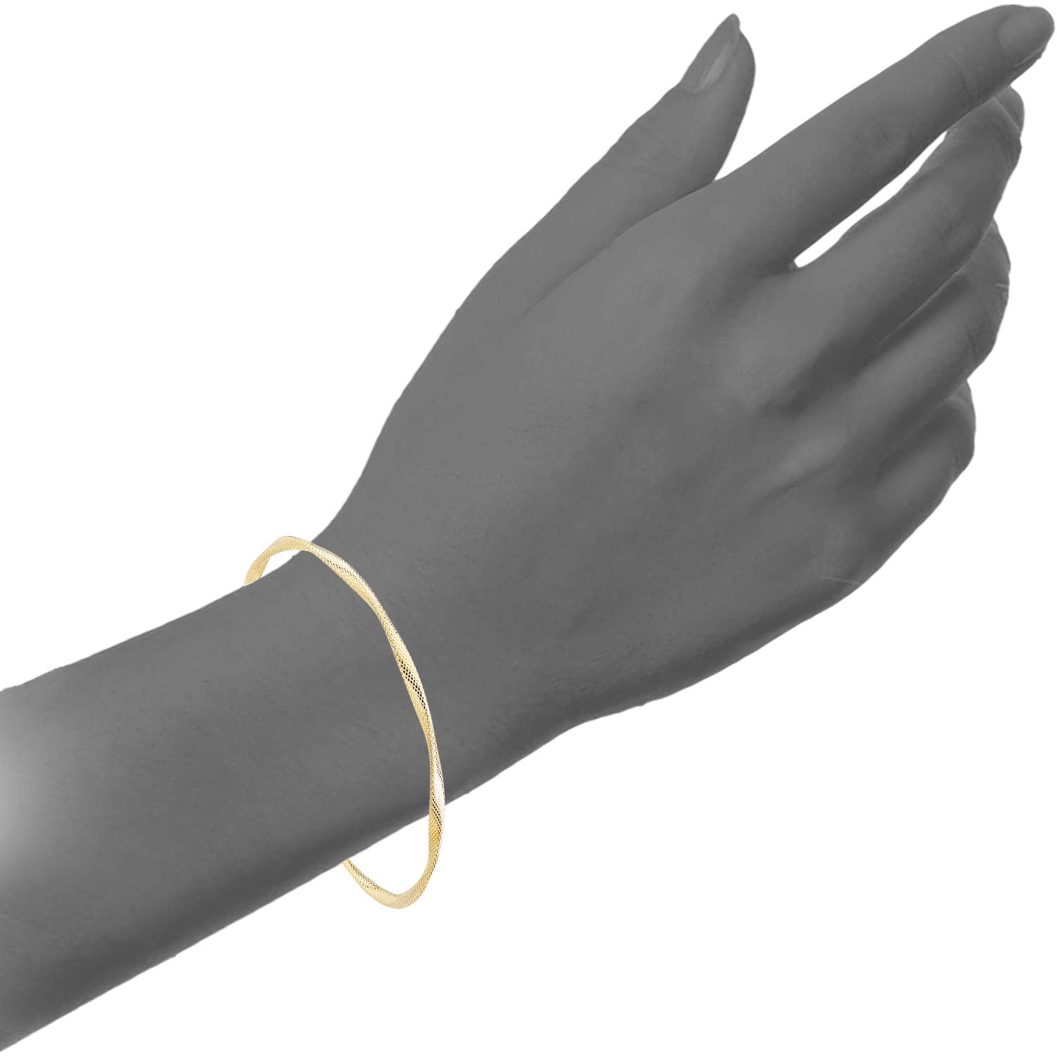 Citerna Women's 7cm Gold Bangle Bracelet - Elegant Fashion Jewelry for Parties, Weddings & Daily Wear RIB1801Y