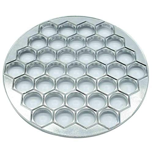 37-Hole Aluminum Dumpling Maker - Professional Dumpling, Pie & Ravioli Mold Press Tool for Home Cooking & Asian Cuisine | Perfect for Family Meals, Party Snacks & Restaurant Use