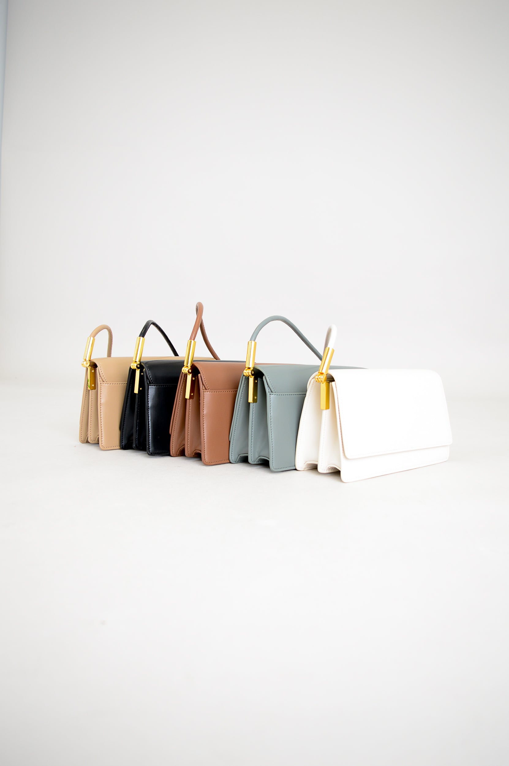 Premium White Leather Lina Bag for Women - Stylish Handbag for Work, Travel & Everyday Use