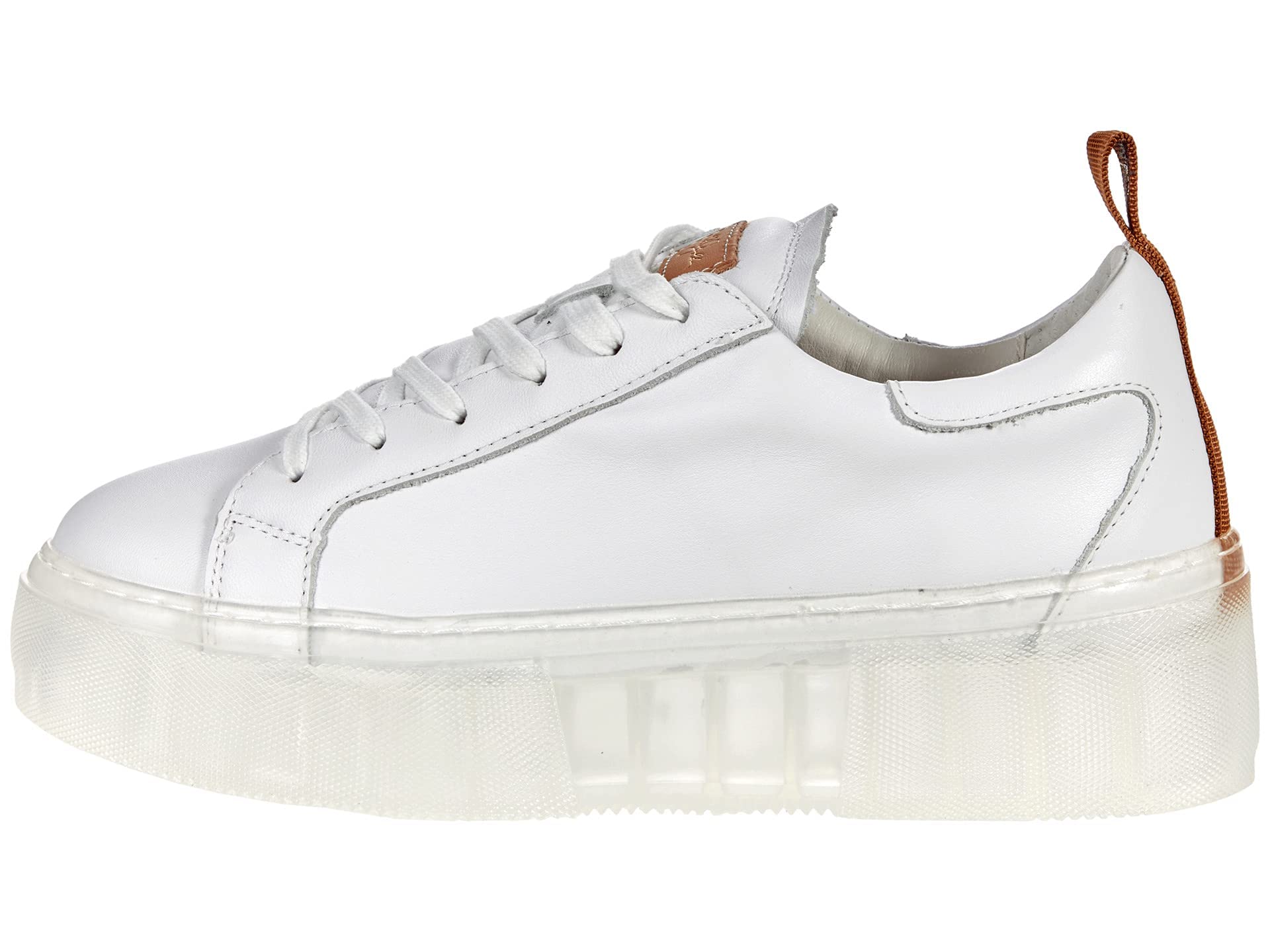 42 GOLD Glee Smooth Leather Women's Sneakers - Genuine Leather Lining, Lightly Padded Tongue & Collar, Round Toe Design | Comfortable Casual Shoes for Walking, Work & Everyday Wear