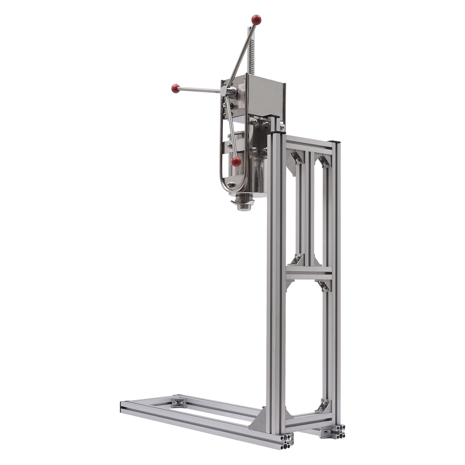 Commercial Churro Maker Machine - 3L Stainless Steel Vertical Donut Maker with Hand Crank & 5 Nozzles - Perfect for Home, Restaurants, Bakeries & Cafes - Make Delicious Churros, Donuts & Desserts for Parties, Events & Street Food Business