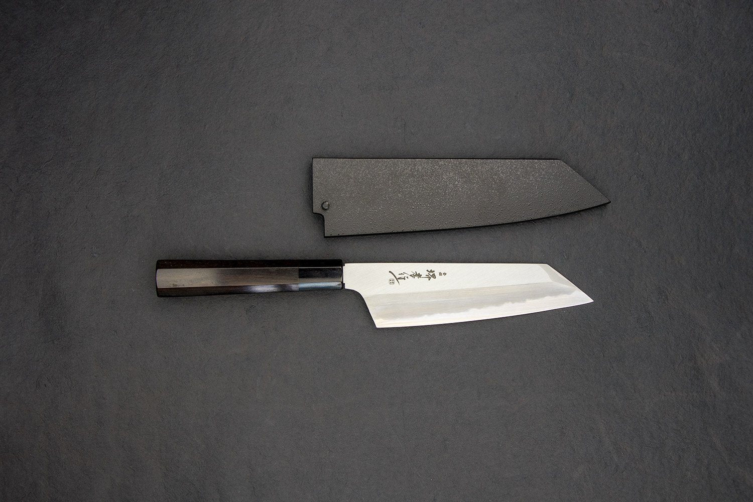 Premium Sakai Takayuki Homura by Itsuo Doi 195mm Kengata Santoku Knife - Japanese Damascus Steel Kitchen Knife for Slicing, Dicing & Chopping Vegetables, Meat & Fish