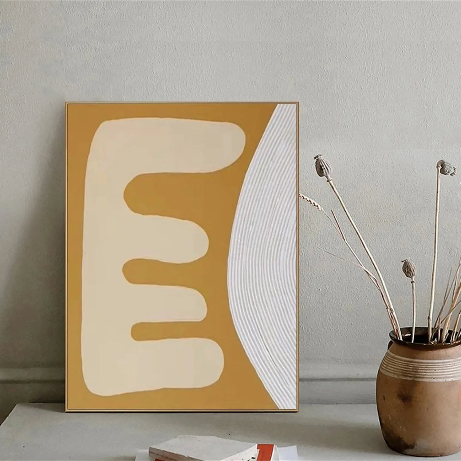 Abstract Painting #AB 200 - Modern Wall Art for Living Room, Bedroom & Office Decor | Large Canvas Artwork for Home & Commercial Spaces