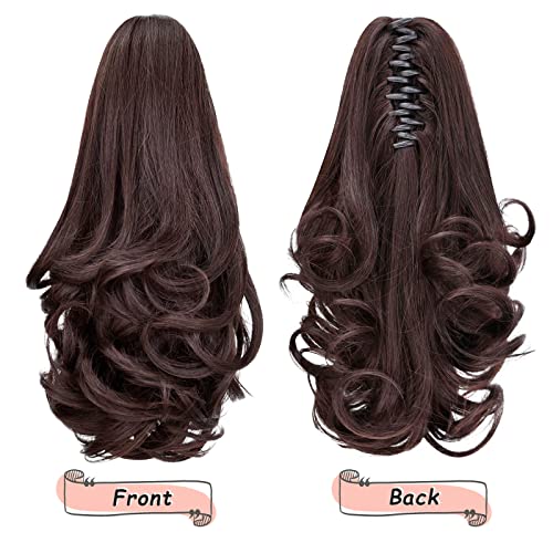 Natural Wavy Ponytail Hair Extension for Women - Clip-in Synthetic Hairpiece for Volume & Length - Perfect for Parties, Weddings & Everyday Styling
