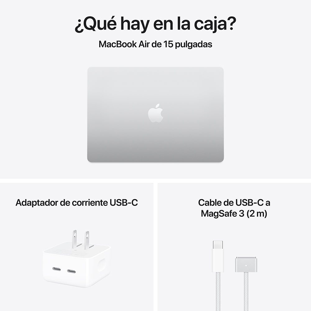 Apple MacBook Air 15-inch Laptop with M4 Chip (10-Core CPU, 10-Core GPU), 256GB SSD Storage - Silver | Perfect for Students, Professionals & Creative Work