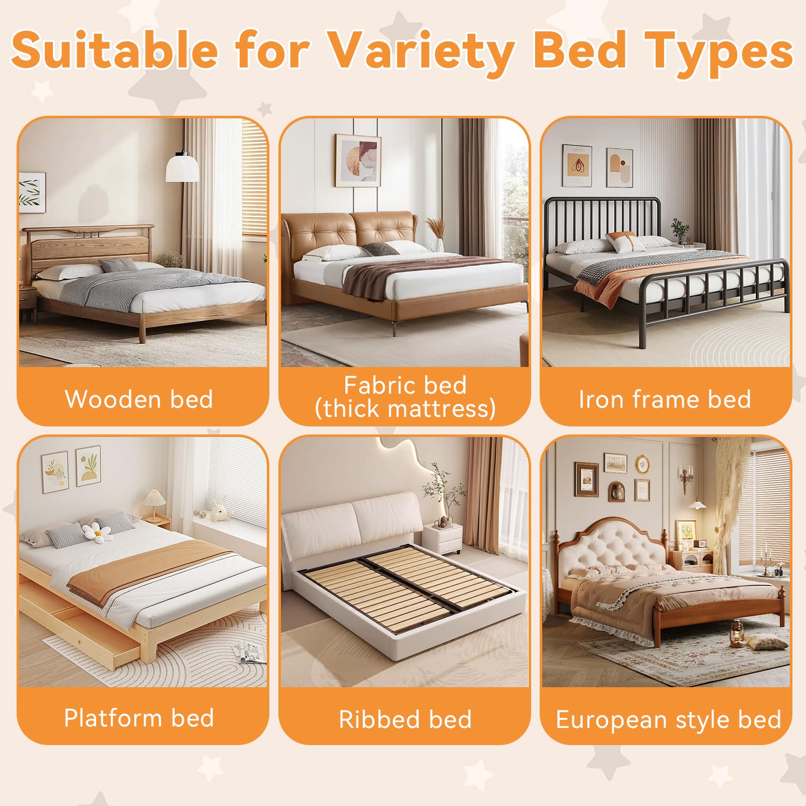 Toddler Bed Rail with U-Shaped Base - Safety Guardrail for Kids, Foldable & Sturdy Bedside Protection (78.74