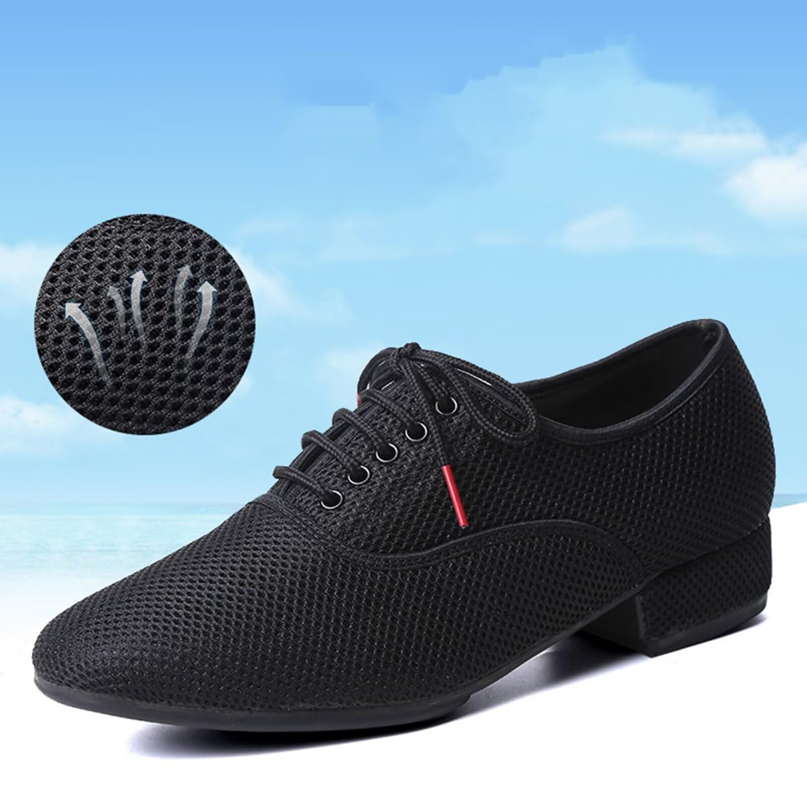 HusSeN Men's Professional Ballroom Dance Shoes - Lace-up Salsa, Tango, Modern Dance Shoes for Performance, Practice & Teaching - Perfect for Competitions, Social Dancing & Studio Classes