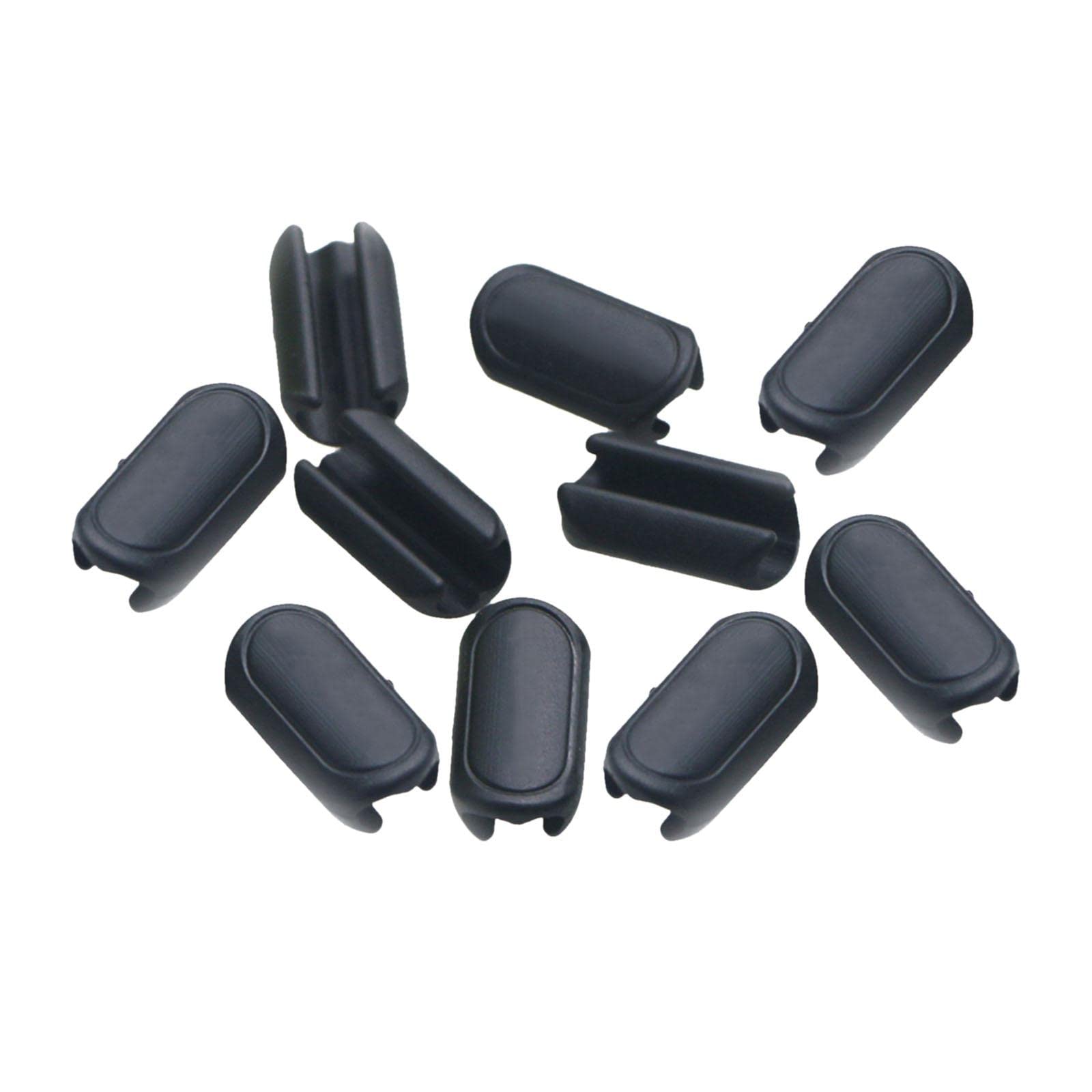 AMLESO 10-Pack Bike Cable Clips - Brake & Gear Housing Hose Guide Clamps for Fixed Gear & Road Bikes - Secure Cable Management for Cycling, Commuting & Bike Maintenance