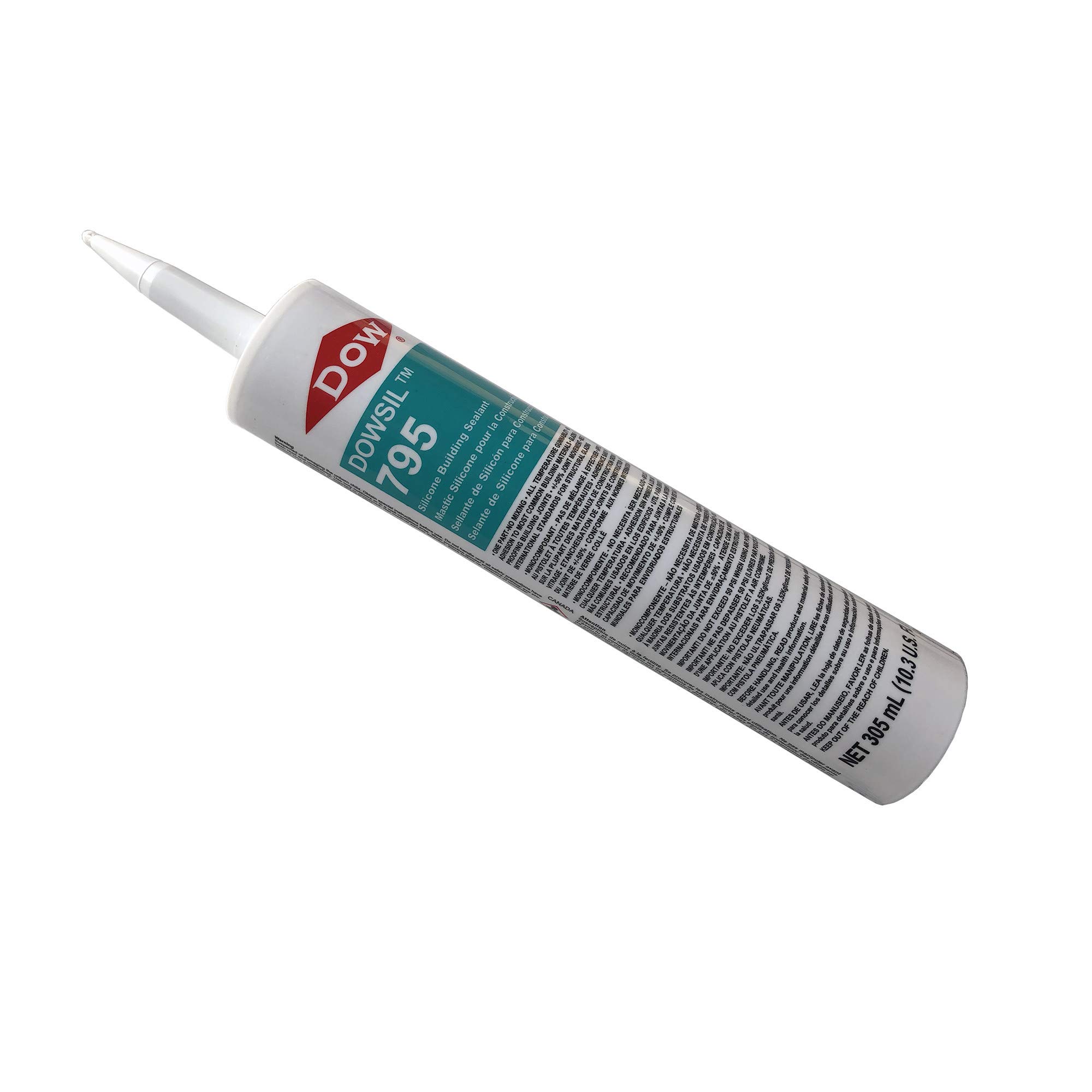 Black Dow Corning 795 Silicone Building Sealant - 12 Tubes (Case) | Weatherproof Sealant for Windows, Doors & Roofs | High-Performance Construction Adhesive for Home & Commercial Use