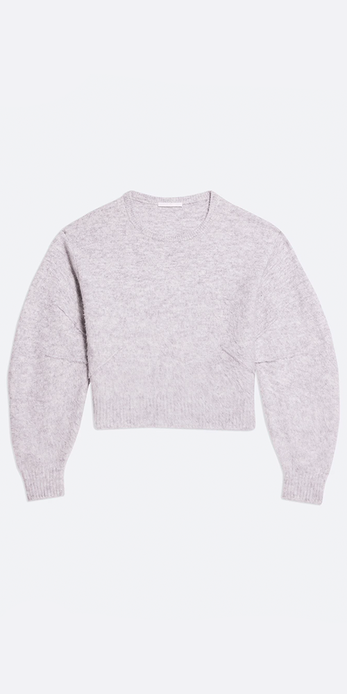 Premium Brushed Apex Sweater for Women - Soft Grey Knit Pullover | Cozy Winter Wear, Casual Outfits & Layering Essentials