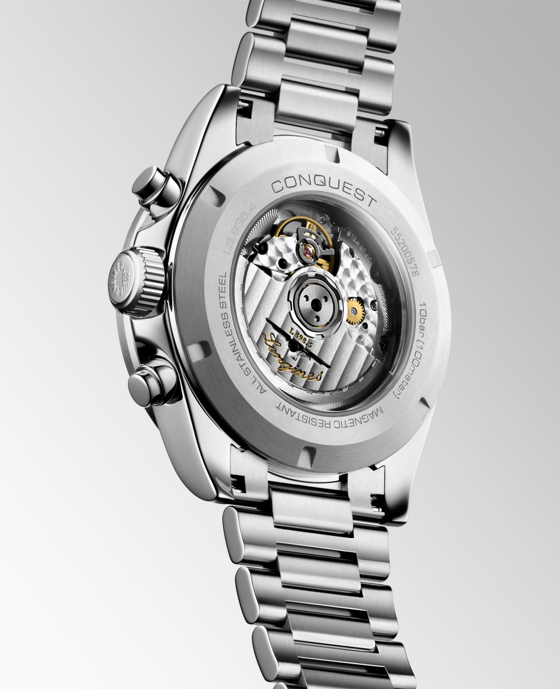 Conquest Chronograph Watch for Men - Waterproof Stainless Steel Analog Quartz Wristwatch - Perfect for Business, Casual & Outdoor Activities
