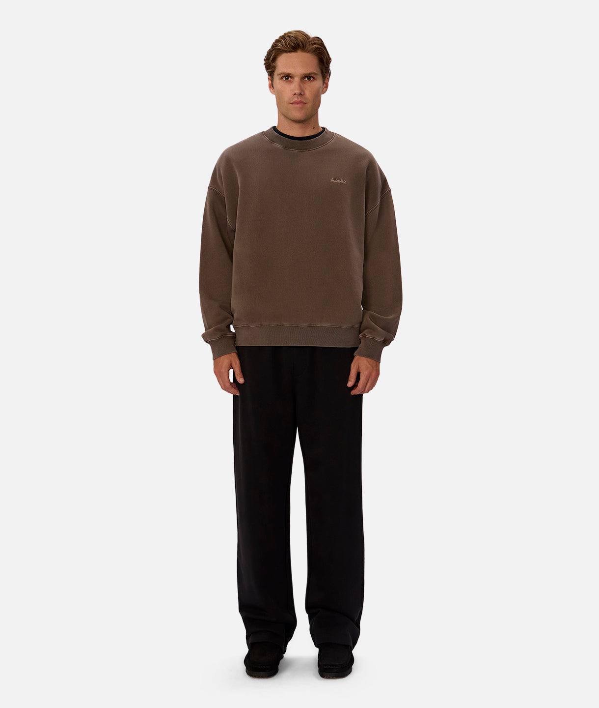 Premium Del Sur Washed Sweatshirt - Soft Cotton Pullover in Mocha Brown | Cozy Casual Wear for Men & Women | Perfect for Fall & Winter Outfits, Lounge & Travel