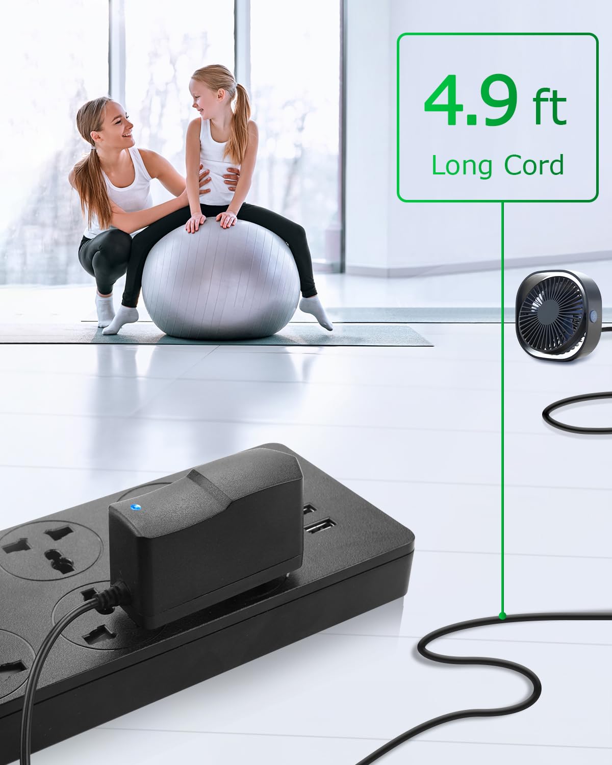 Arkare 6V 1A Power Adapter - AC 100V-240V to DC 6 Volt 1Amp Charger for Trash Can Doorbell, Alarm Monitor, Baby Swing, Electronic Scale, Radio & Speaker - Universal 6V Power Cord for Home & Office Electronics