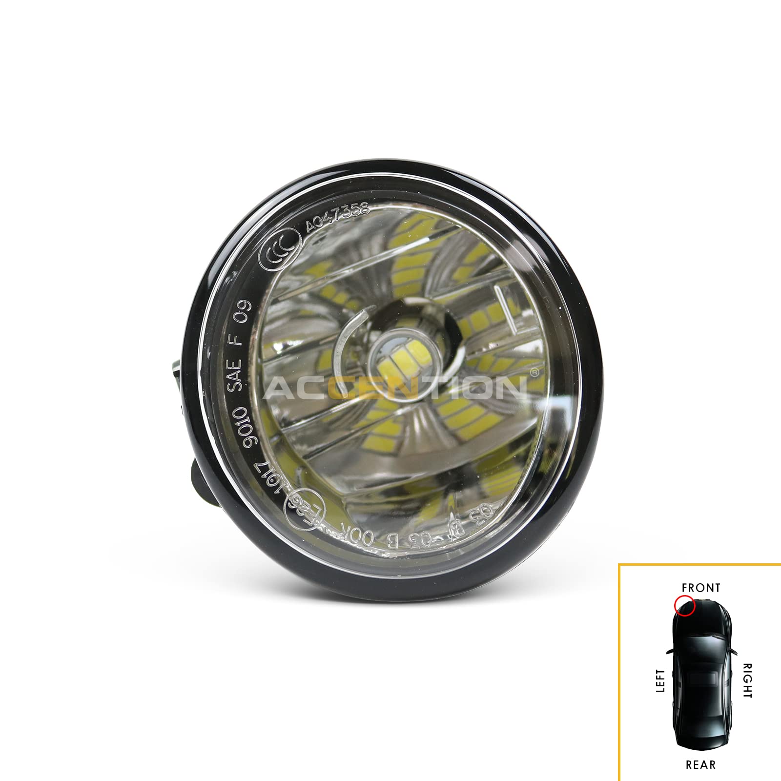 2Pcs LED Fog Lights for BMW X6 E71 E72 (2012-2015) - Bright White Front Fog Lamp Bulbs for Enhanced Visibility in Rain & Foggy Conditions