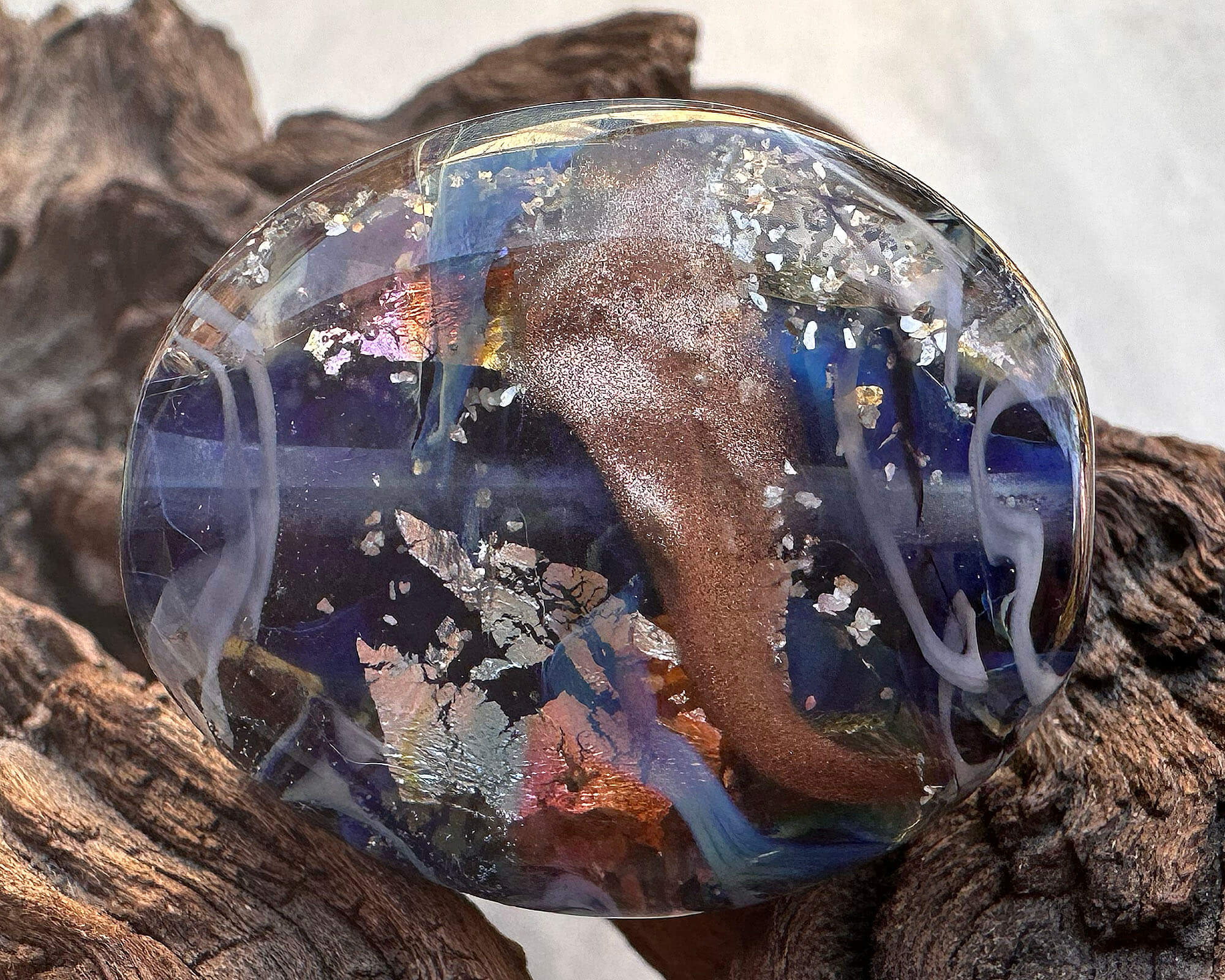 Handmade Electric Blue Lampwork Glass Focal Bead - Perfect for Jewelry Making, DIY Crafts & Beading Projects | SRA Certified Artisan Bead