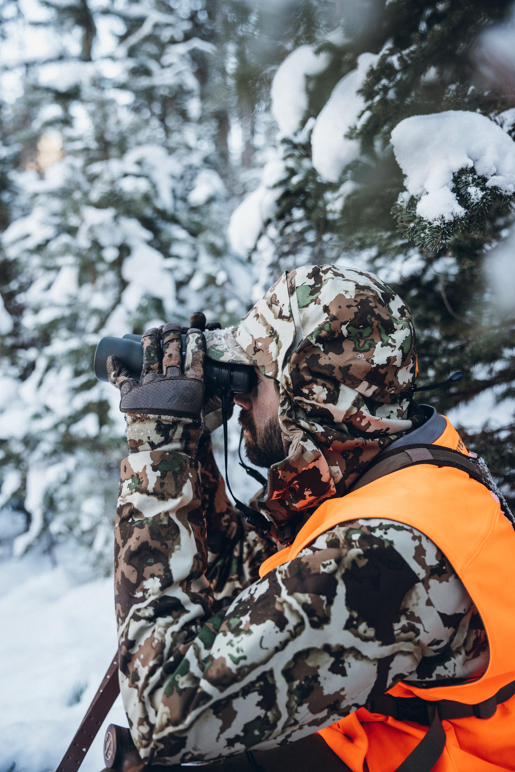 First Lite Men's Charge Hunters Orange Vest - Lightweight High-Visibility Hunting Vest for Safety & Comfort | Perfect for Deer Hunting, Turkey Hunting & Outdoor Adventures