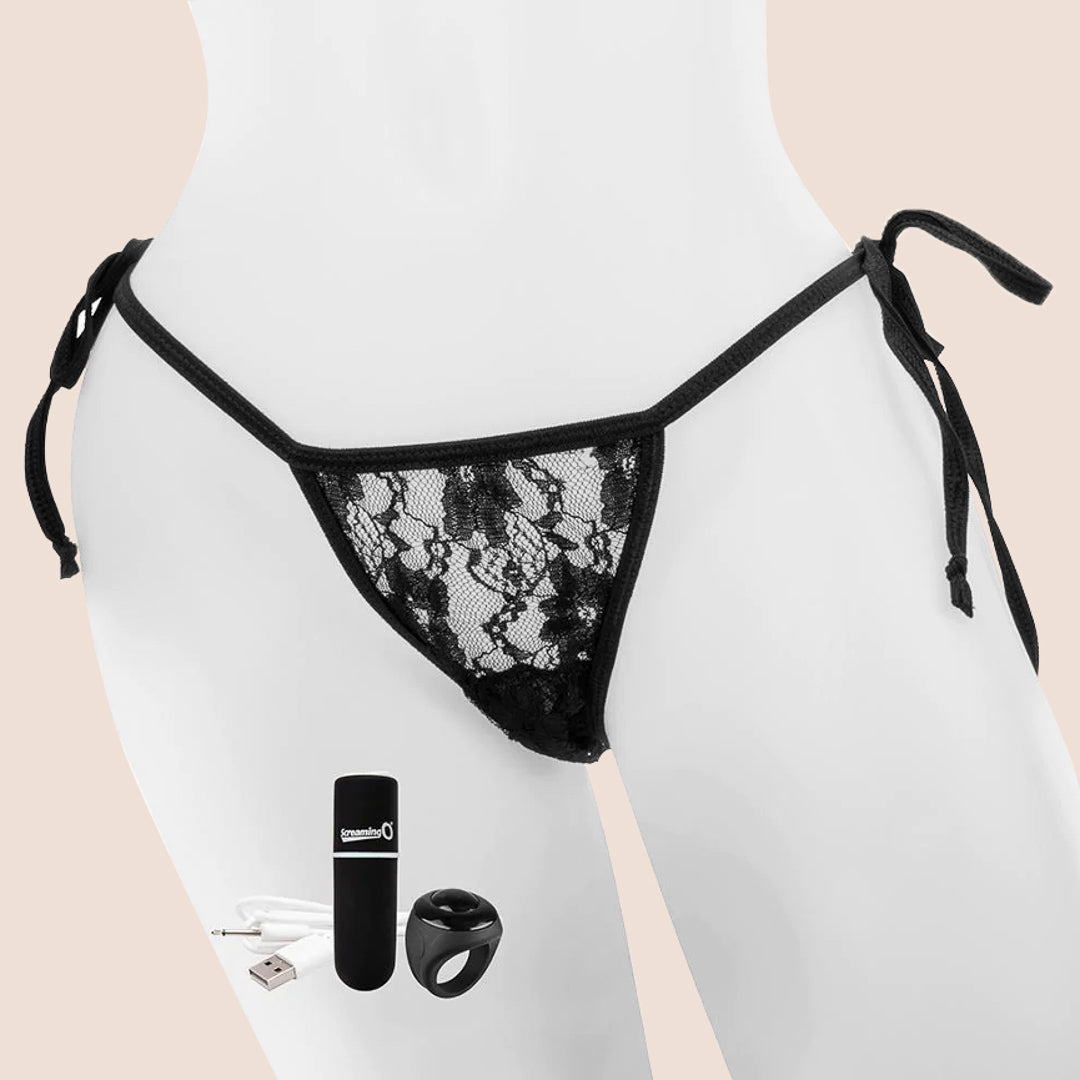 Screaming O My Secret Rechargeable Remote Control Vibrating Panties for Couples - Wireless Lingerie for Date Night & Romantic Surprises