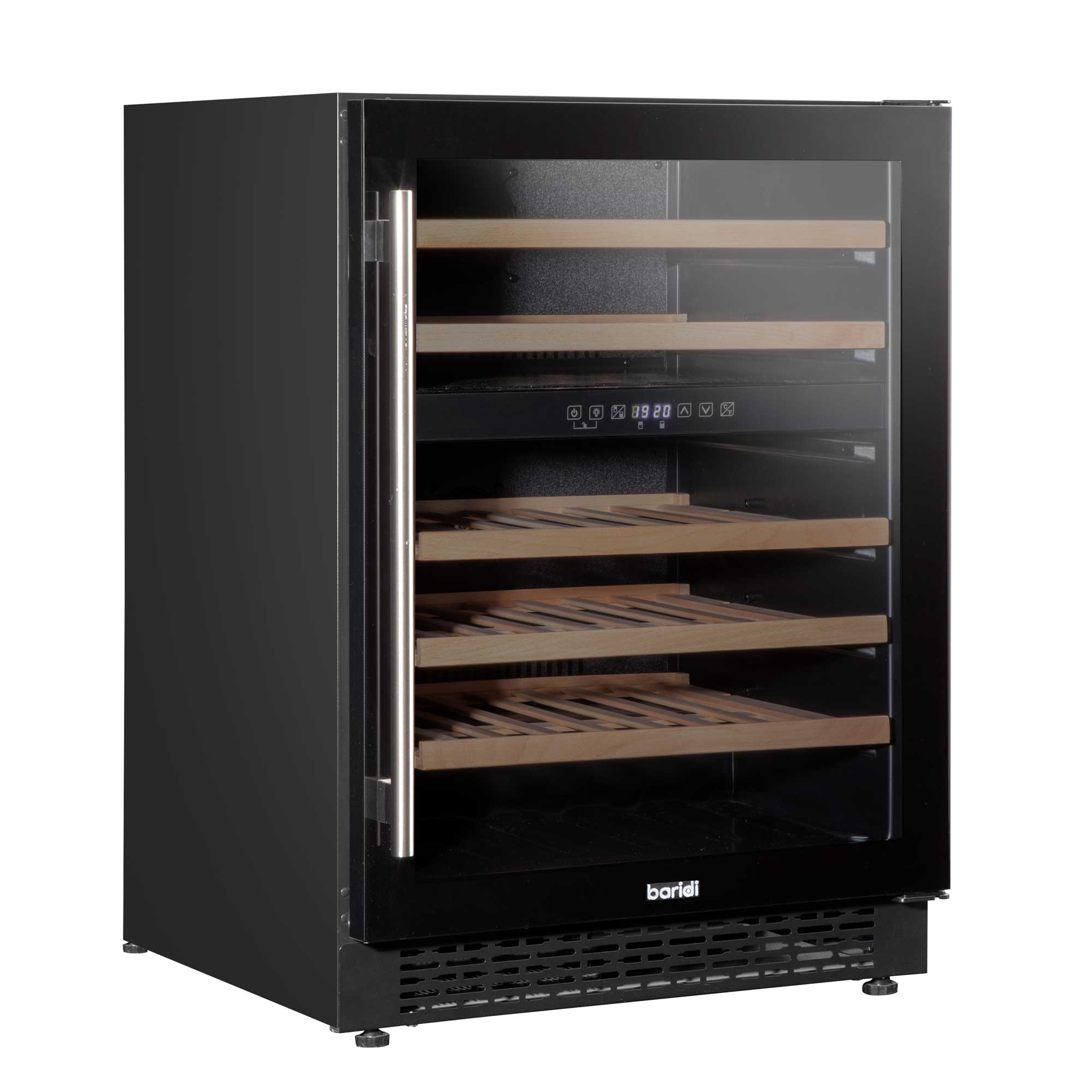 46 Bottle Dual Zone Wine Cooler Refrigerator with Digital Touch Screen - Black DH79 - Perfect for Home, Office, and Restaurant Wine Storage